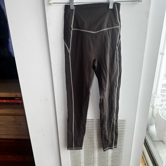 Aoxjox Workout High Waisted Leggings - Driftwood Brown - Picture 3 of 8